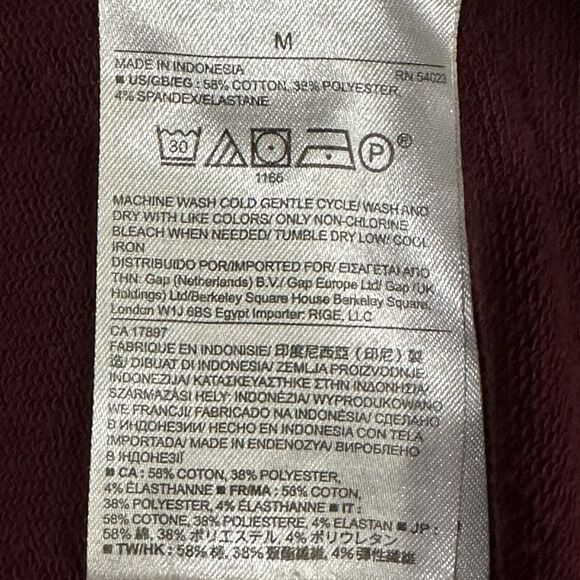 Banana Republic Factory Open Circular Cardigan Women M Red Long Sleeve Knit F02 - Picture 8 of 11